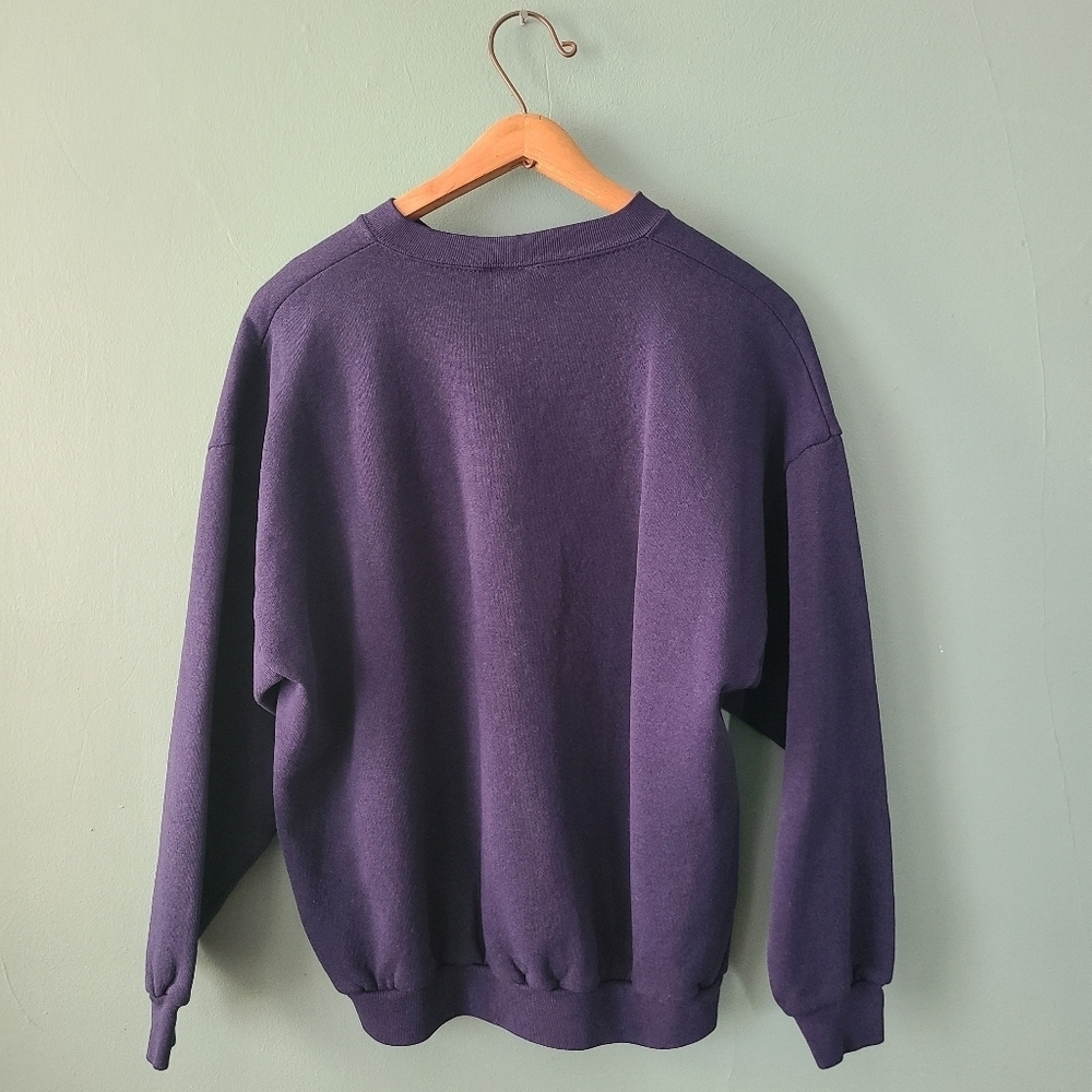 Mickey & Co Vintage Sweatshirt Navy Blue Embroidered Size XL - Picture 4 of 5